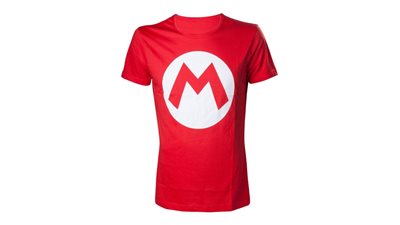 חולצה – סמל האות M של מריו – אדום