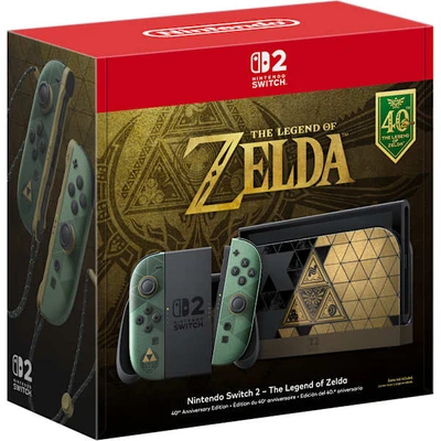 1000133291 NINTENDO SWITCH 2 ZELDA EDITION מהדורה מוגבלת יבואן רשמי הזמנה מוקדמת